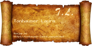 Tonhauser Laura névjegykártya